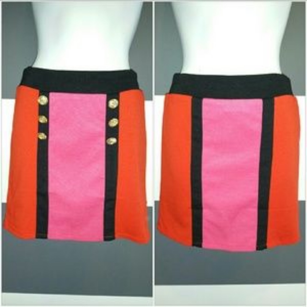 SALECOLOR BLOCK SKIRT - Picture 4 of 4